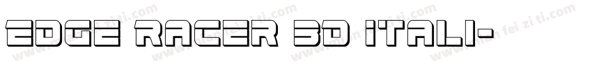 Edge Racer 3D Itali字体转换